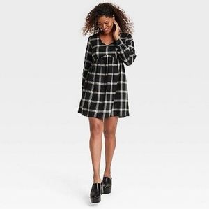 Knox Rose Plaid Long sleeve dress XL